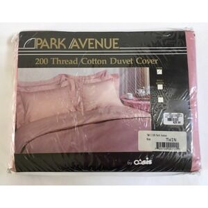 Park Avenue 200 Thread Cotton Duvet Cover Twin Rose NEW